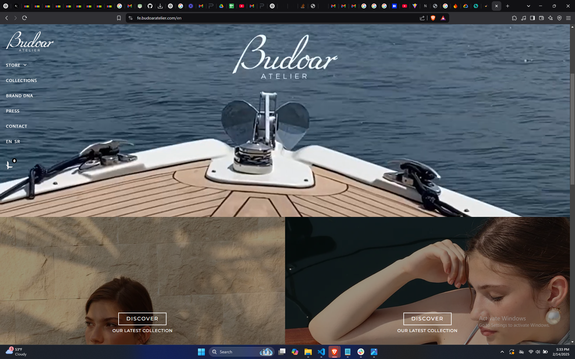 Budoar Client project preview