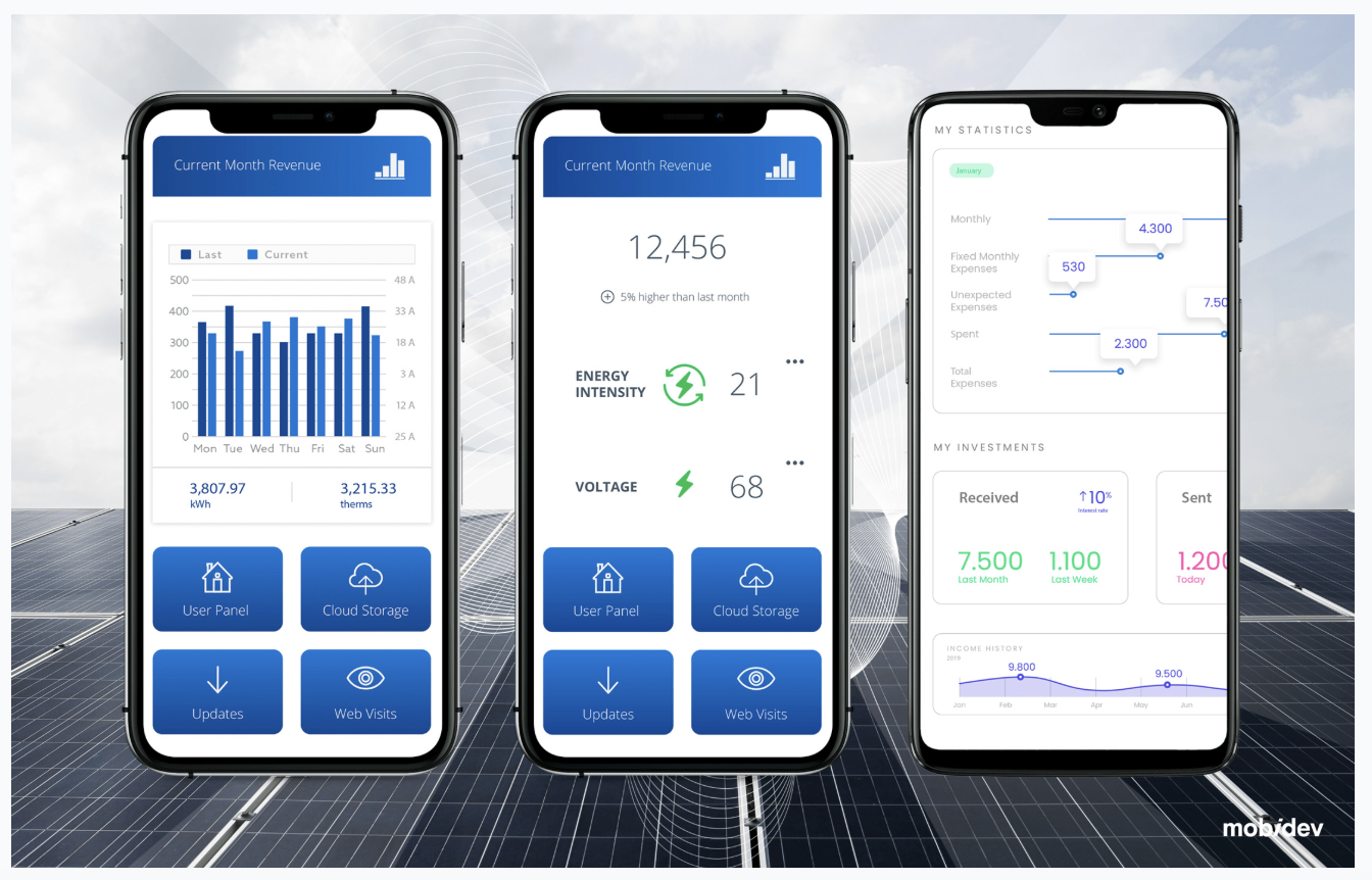 Cross-Platform System for Energy Consumption Management case study image 2 for MobiDev