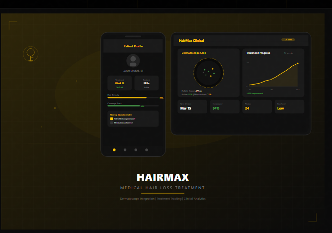 HairMax: HIPAA-Compliant Mobile App with Medical Device Integration and AI-Driven Hair Loss Diagnosis