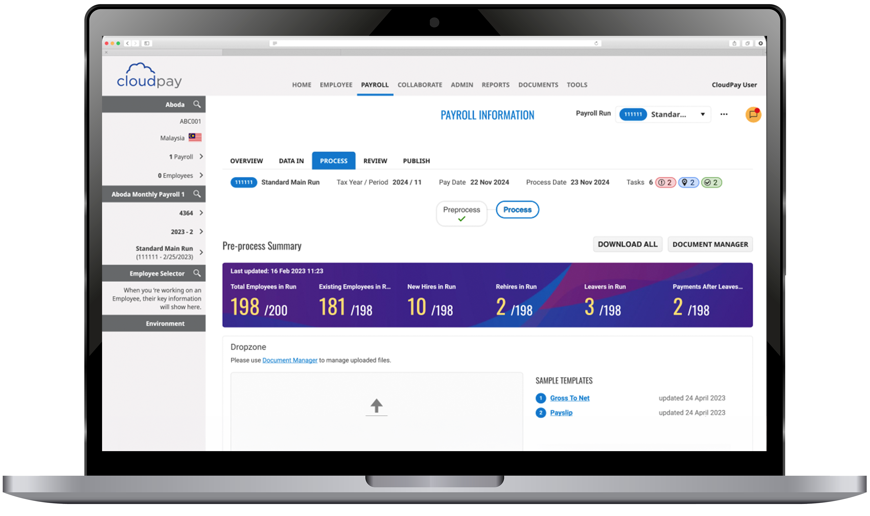 Acting as Technical Lead for CloudPay's Global Payroll Platform case study image 1 for First Factory
