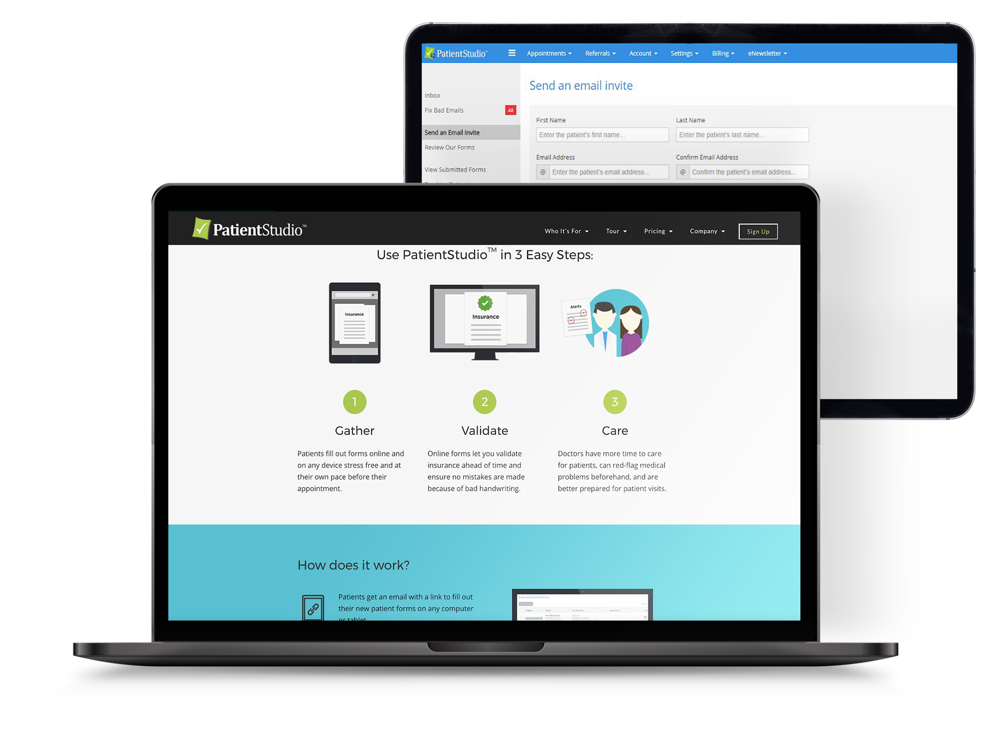 Building PatientStudio From the Ground Up to a Successful Acquisition case study image 1 for First Factory
