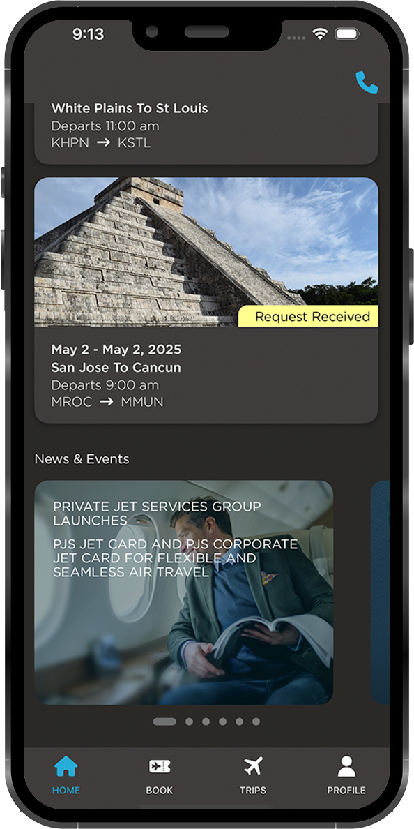 A Concierge-Grade Mobile App for Private Aviation case study image 2 for First Factory